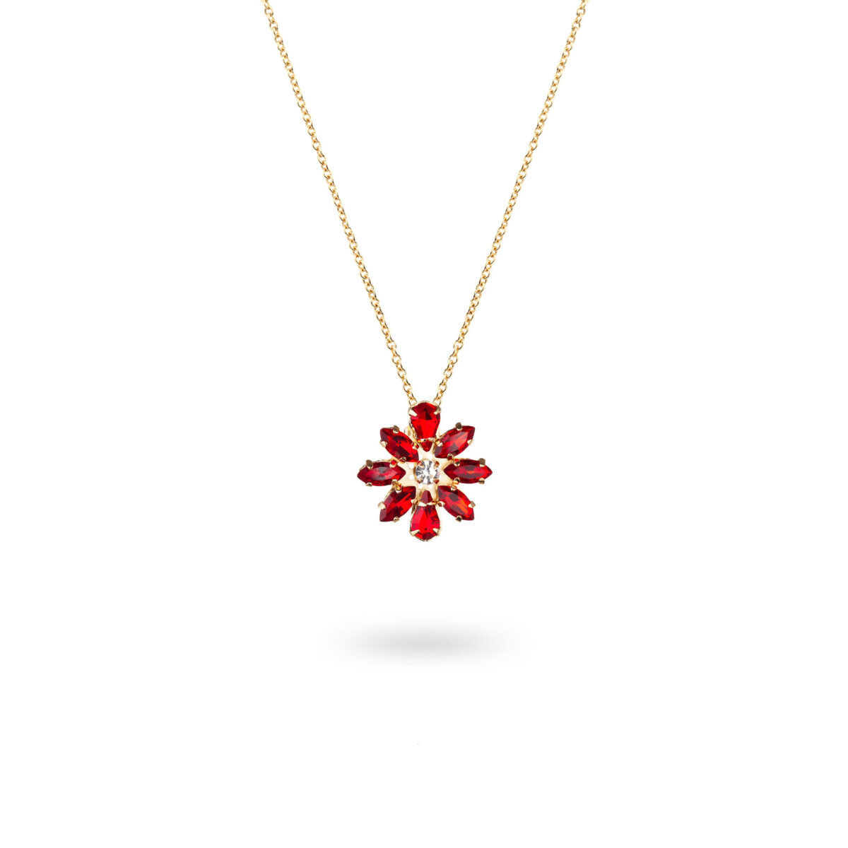 Collier margueritta rouge