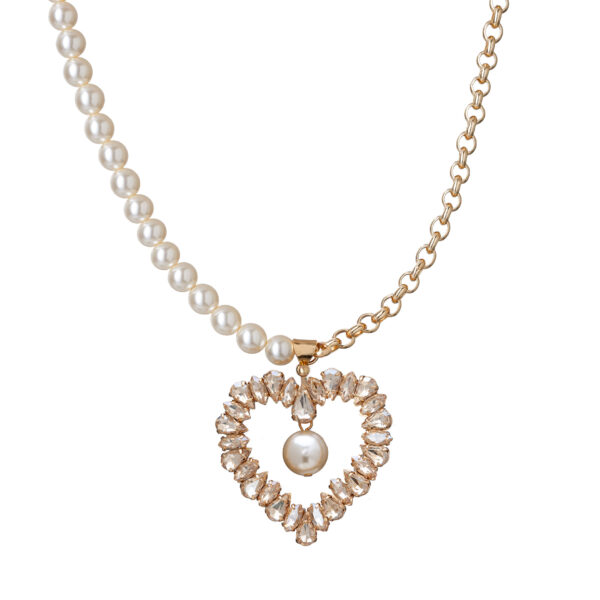 Collier cupidon blanc