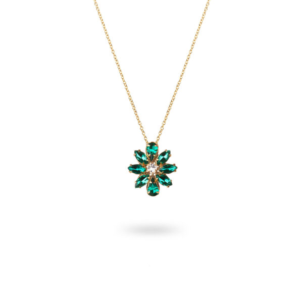 Collier margueritta vert